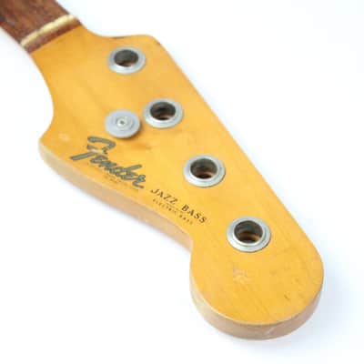 1965 Vintage Fender Jazz Bass Maple/Rosewood NECK L-Series USA 1960s Pre-CBS image 11