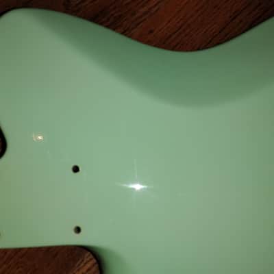 Warmoth Roasted Alder Telecaster Body Nitro Finished Surf Green image 13