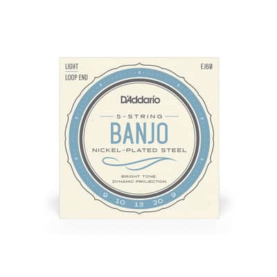 D'Addario EJ60 5-String Banjo Strings Set - Light .009 - .020 (J60) image 1