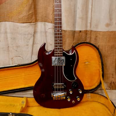 Gibson EB-3 1965 - Cherry Red image 17