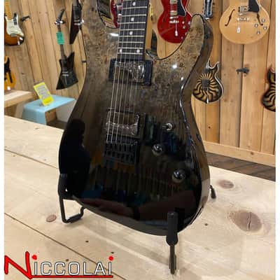 Schecter C-1 STANDARD BLACK FADE BURST BURL image 1