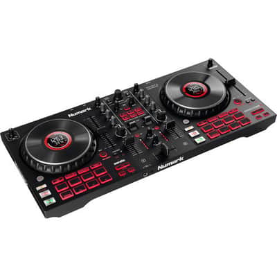 Numark Mixtrack Platinum FX 4-Deck Serato DJ Controller with Jog Wheel Displays image 1