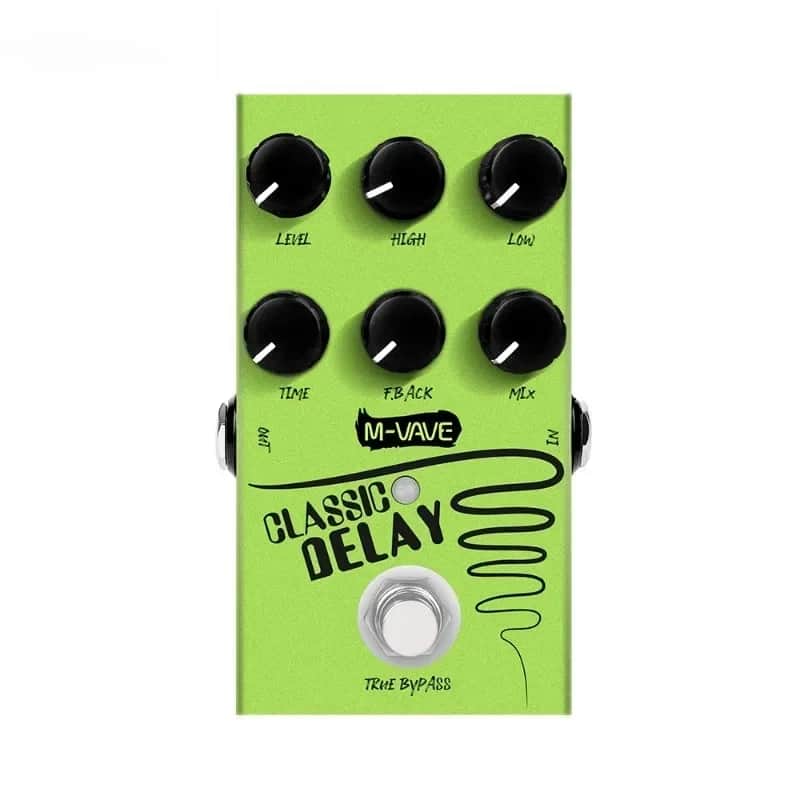Classic Delay Effect Pedal, True Bypass 600ms Delay Time Guitar Effects Pedal for Electric Guitar Bass image 1