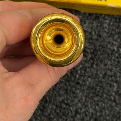 Monette Prana B14S6 Medium Deep Cup 24k Gold Plated Trumpet Mouthpiece image 5
