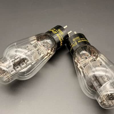 Western Electric 300B 1988 TESTED NOS Matched Pair DHT Vacuum Tube HI FI pair image 4