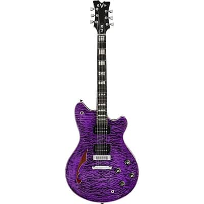 EVH SA-126 Special Semi-Hollow Electric Guitar 2024 - Transparent Purple image 4
