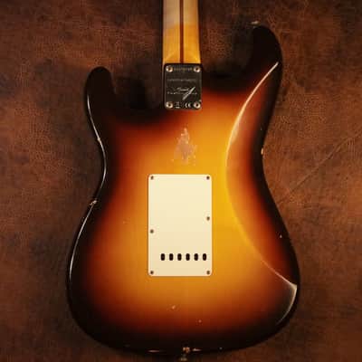 Fender Custom Shop Fat 50's Stratocaster Relic in Wide-fade 2-tone Chocolate Sunburst image 7