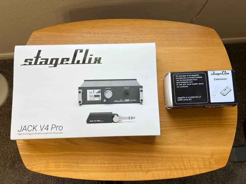 Stageclix Jack v4 Pro Guitar Wireless System plus Extension Kit image 1