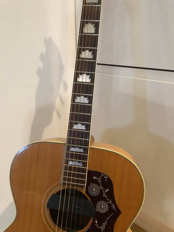 Egima J250 Gibson J200 rework Ultra Rare Acoustic Guitar 1974 Made
