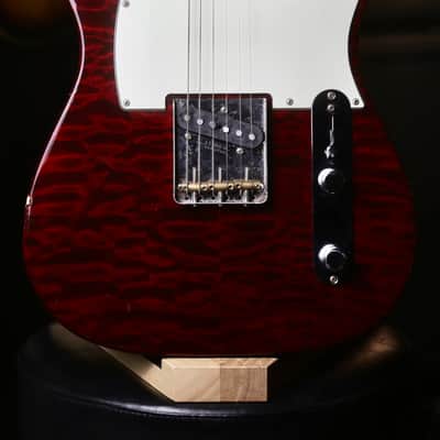 2018 Fender FSR Made in Japan Hybrid '60s Telecaster Quilt Top – Transparent Red / Pro Set Up image 1