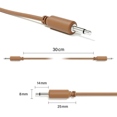 ExcelValley [12-Pack | 150 cm - 59.06"] Mono Modular Patch Cables TS 3.5mm 1/8 inch Eurorack Synthesizer image 2