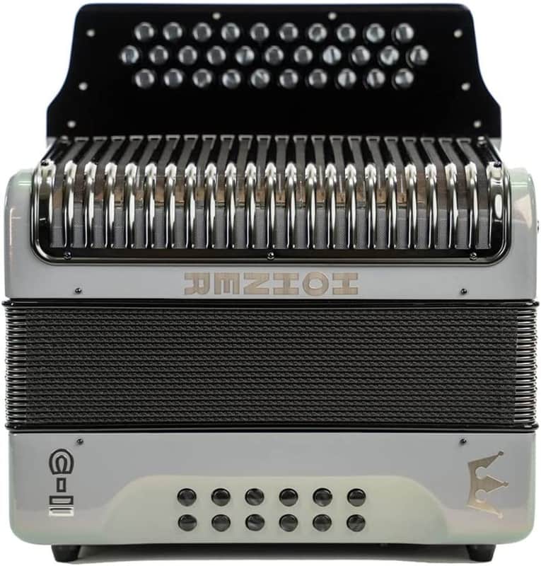 Mint Hohner Corona II MIG - Next Generation Diatonic Accordion GCF Silver Rainbow image 1