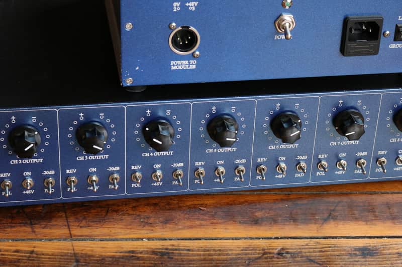 Langevin AM-16 8-Channel Mic Preamp (Racked by Gruning Audioworks