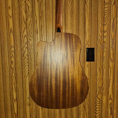 Lag Tramontane T170DCE Cedar Satin Dreadnought Cutaway image 8