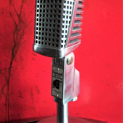 Vintage 1960's Calrad DM-16 dynamic microphone Satin Chrome w accessories image 9