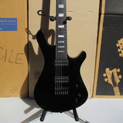 Kiesel Vanquish 7 w/ Pointed Headstock - Gloss Black image 3