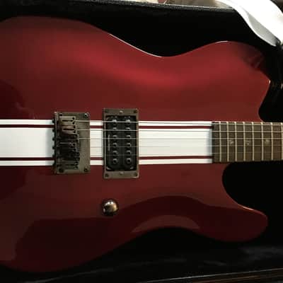 Fender Esquire GT 2003 Red w/ White racing stripe image 2