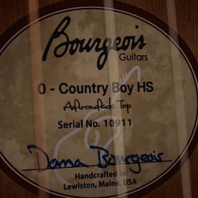 Bourgeois Country Boy O HS Acoustic Guitar #10911 image 6