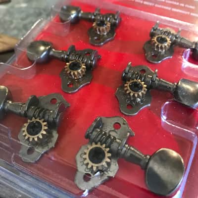 Real Life Relics Grover Aged Nickel Original Sta-Tite Tuners V98N    [Z1] image 2