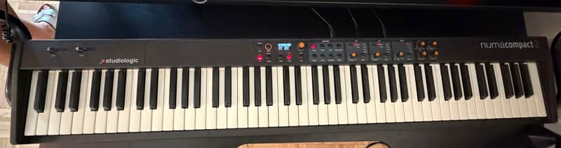 Studiologic Numa Compact 2x 88-Key Semi-Weighted Piano 2018 - Black image 1