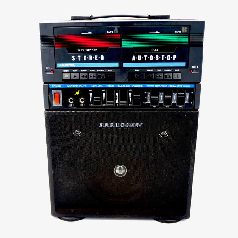 Vintage LONESTAR K-5 SINGALODEON 2 Bay Cassette Karaoke Party Machine Noise Art Tape Loop image 1