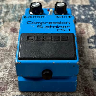 1981 Boss CS1 Compression Sustainer Vintage Black Lanel MIJ Made In Japan Compressor Guitar Effect Pedal! image 2