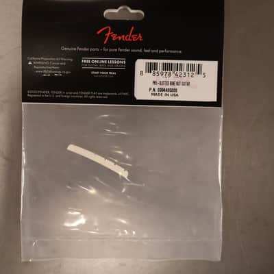 Fender Vintage-Style Strat/Tele Genuine Bone String Nut Pre-Slotted image 3