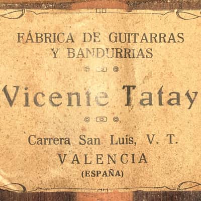 Vicente Tatay Alabau 1900 Classical Guitar - Early Valencian masterpiece based on the guitars of Antonio de Torres - check video + details! image 17