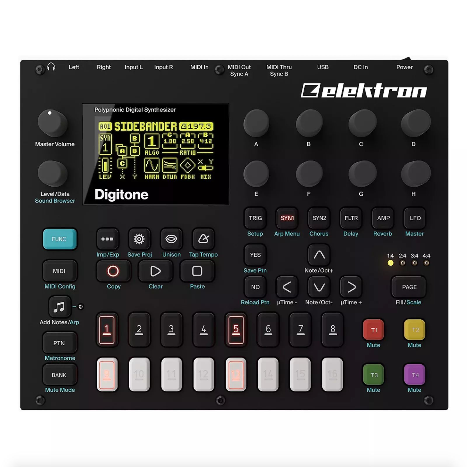 Elektron digitone エレクトロン Elektron Digitone Desktop Synthesizer | zZounds