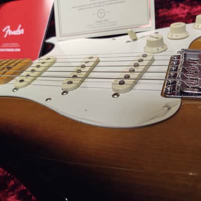 Fender EJ'54 Virginia Stratocaster 2020 - Tow-tone tobacco burst image 8