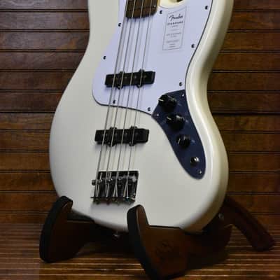 Fender Standard Jazz Bass®, Laurel Fingerboard, White Pickguard, Olympic White image 1