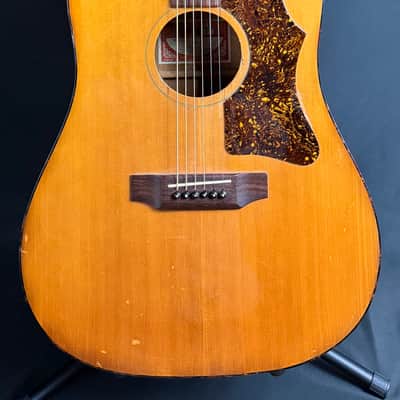 Vintage 1970's Gibson J-40 Dreadnought Acoustic Guitar Natural w/ Case image 1