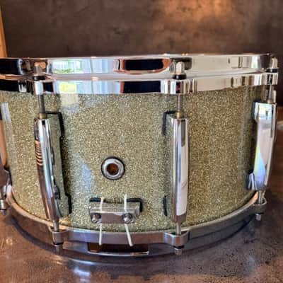 Pearl ES-1465 Eric Singer signature snare 14x6.5 2002 - Silver sparkle image 7