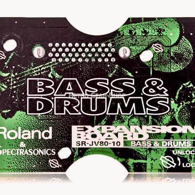Roland SR-JV80-10 Bass and Drums Expansion Board 1990s - Green image 1