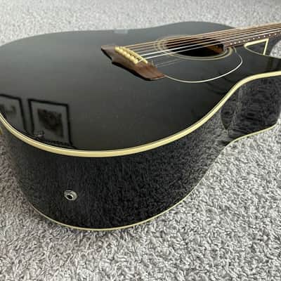 Fender La Brea California Series Black MIK Rare Vintage Acoustic Electric Guitar image 3