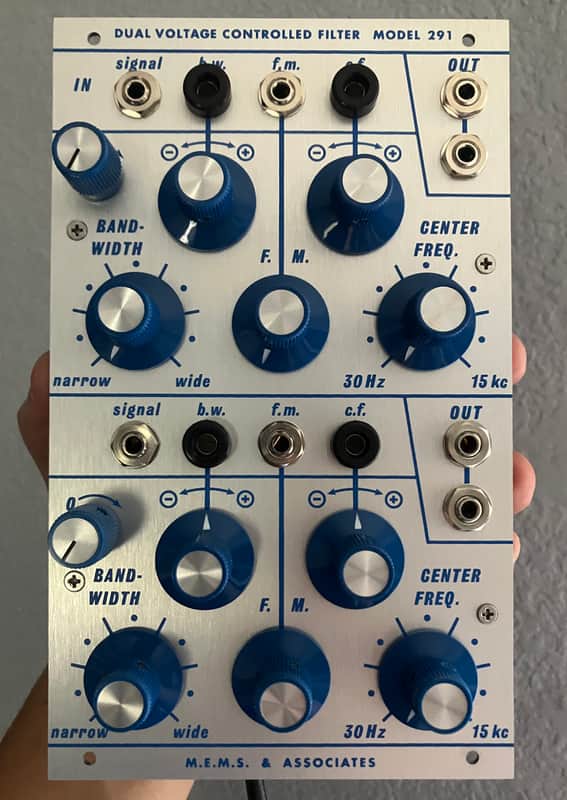 M.E.M.S. & Associates Dual Voltage Controlled Filter Model 291 / 291M - Best Buchla Replica image 1