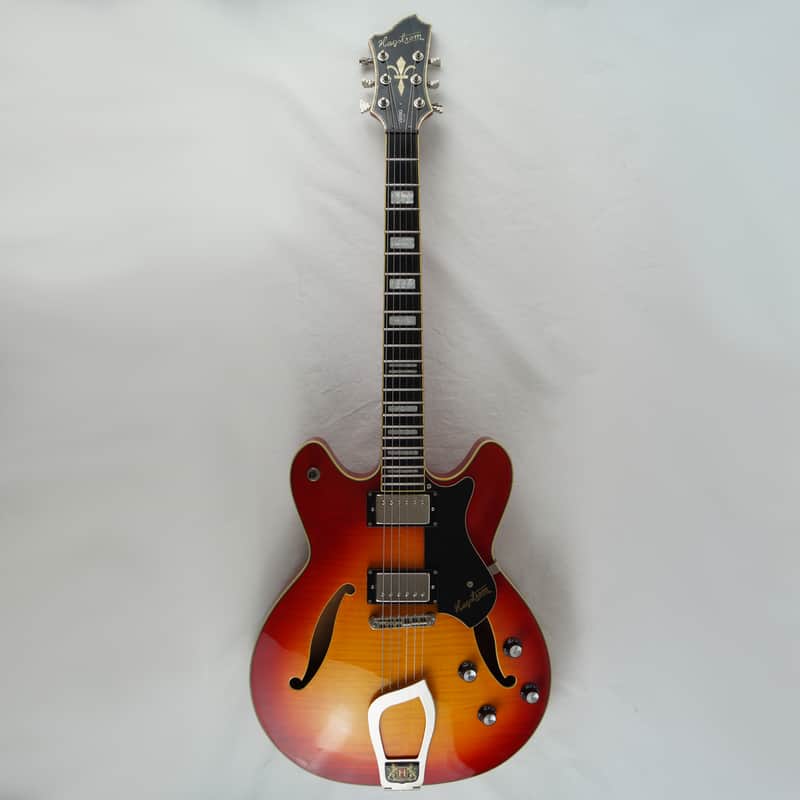 Hagstrom Viking Deluxe - Cherry Sunburst image 1