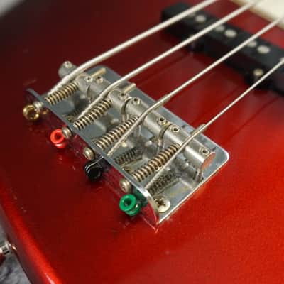 94-95 Fender Japan Jazz Bass Candy Apple Red w/ Gig Bag image 12
