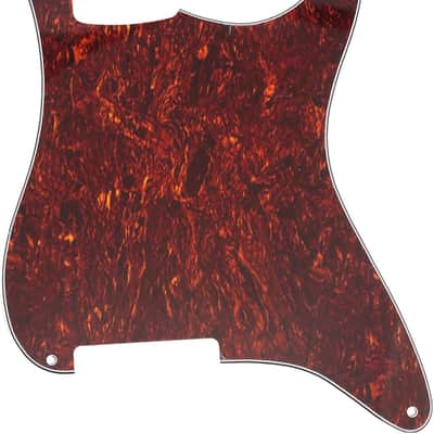 4 Hole Custom Guitar Strat Pickguard Blanks for Stratocaster ST Style Electric Guitar Replacement, 4 Ply Red Tortoise image 1