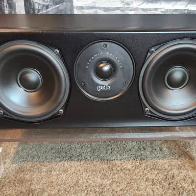 Polk Polk Audio T30 Center Channel Speaker 90s  - Black image 2