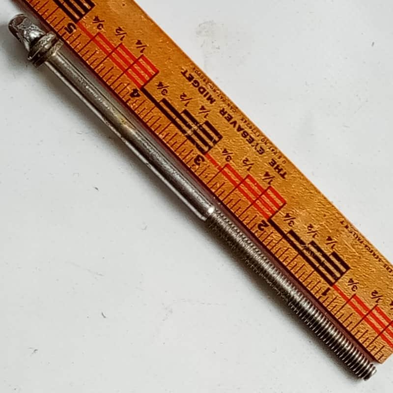 Ludwig 5"T-Rod Snare/Floor Tom Drum 2.5"Thread12-24 Tension Chrome Club Date 60s image 1
