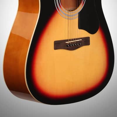 Silvertone SD3000 Acoustic Guitar Package, Vintage Sunburst image 3