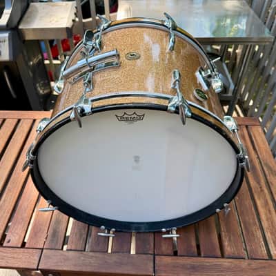 Early 60’s Gretsch Round Badge “Progressive Jazz” Kit 20/12/14 Champagne Sparkle All Original image 4