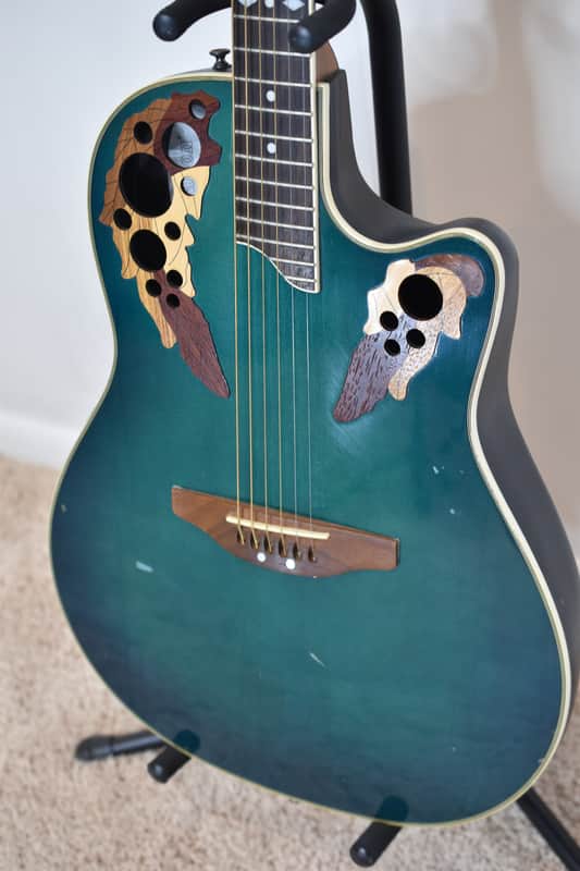 Ovation Celebrity CS-257 - Blue Transparent Burst - w/ OHSC image 1