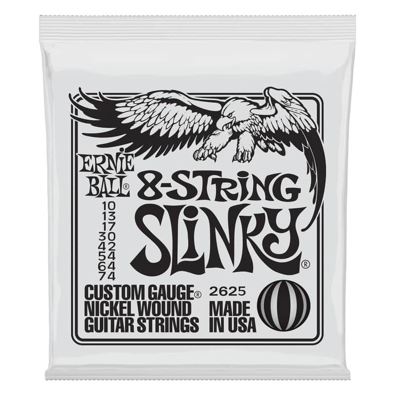 Ernie Ball 2625 Slinky 8-String Nickel Wound - 10-74 Gauge image 1