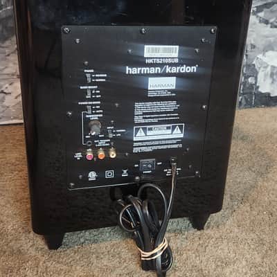 Harman Kardon Harman Kardon HKTS 210SUB  200-watt powered active subwoofer 90s  - Piano black image 4