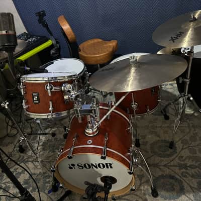 Sonor made in Germany Sunset beech limited edition 3 pc drum set + bags and extras image 18