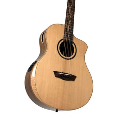 Washburn Bella Tono Suprema Acoustic-Electric Guitar, Natural image 2