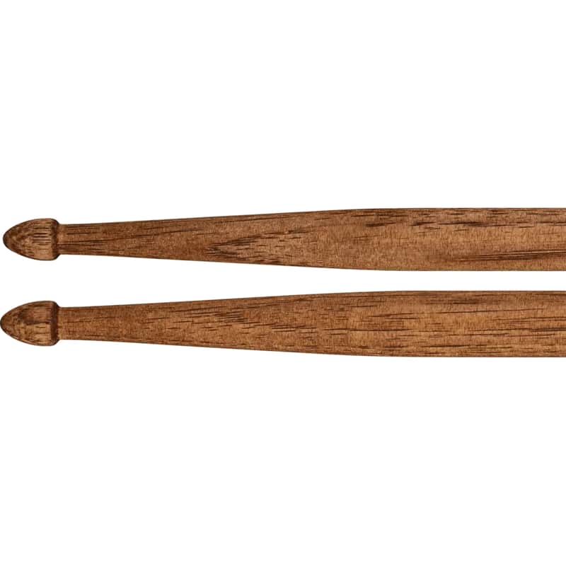 Meinl Waxed 2B Drumstick Hickory Medium Acorn tip Pair image 1