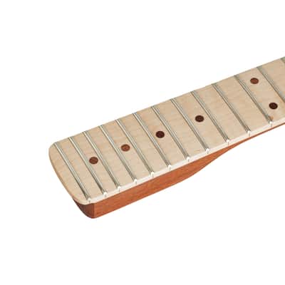 [Matte Finish] 22-Fret Guitar Neck Suit for ST Style Guitar - Maple Fretboard, Mahogany Neck & Peach Wood Tube (With Back Line), price include the import duty for US buyer image 7
